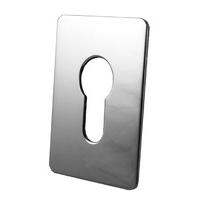 Adhesive Backed EURO Keyhole Cover Polished Chrome