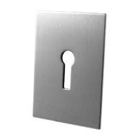 adhesive backed keyhole cover stainless steel