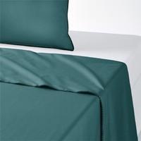 adrio pre washed cotton percale flat sheet with bourdon trim