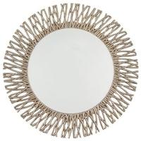 Adel Round Mirror Champagne