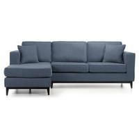 Adelaide Chaise Sofa with Plinth, Denim, Left Hand