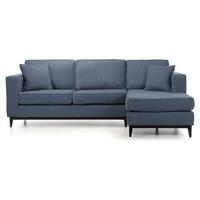 Adelaide Chaise Sofa with Plinth, Denim, Right Hand