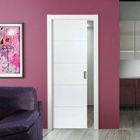 Adelphi White Single Pocket Door