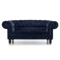 Adele 2 Seater Fabric Sofa Navy