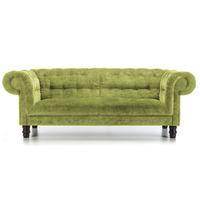 adele 3 seater fabric sofa olive