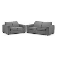 ada 3 and 2 seater suite grey