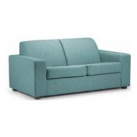 ada 3 seater fabric sofa blue