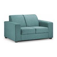 ada 2 seater fabric sofa blue