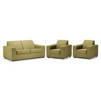 Ada Fabric 3 Seater and 2 Armchair Suite Lime