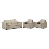 Ada Fabric 3 Seater and 2 Armchair Suite Beige