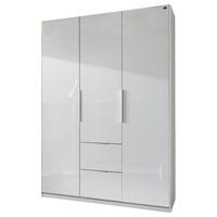 add on d white gloss wardrobe with 3 door 2 drawer