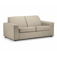 Ada 3 Seater Fabric Sofa Bed Beige