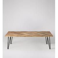 Adriel Coffee table in Mango Parquet & Black