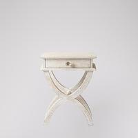 Adelaide bedside table in sandblasted white