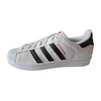 adidas originals superstar mens trainers sneakers shoes (uk 7.5 us 8 eu 41 1/3, FTWWHT/CBLACK/SCARLE AQ2349)