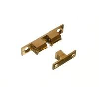 Adjustable Double Sprung Ball Catch Latch Brass 42MM + Screws ( pack of 100 )