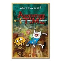 Adventure Time Collage Poster Beech Framed - 96.5 x 66 cms (Approx 38 x 26 inches)