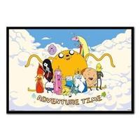 Adventure Time Cloud Poster Black Framed - 96.5 x 66 cms (Approx 38 x 26 inches)
