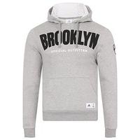 adidas nba brooklyn nets mens basketball hoody hooded sweatshirt size  ...