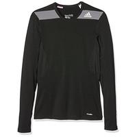 adidas techfit base longsleeve boys t shirt multi coloured black blue  ...