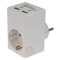 Adapter with USB charging function