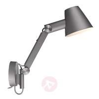 Adjustable wall lamp Cult in grey