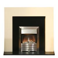 adam miami ivory and black with helios electric fire