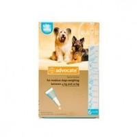 Advocate Spot-on Solution 100 Medium Dogs 4-10kg Pack Of 6 Pipettes