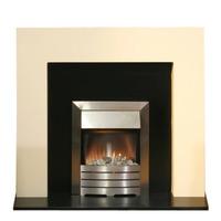 Adam Miami Ivory and Black with Helios Electric Fire