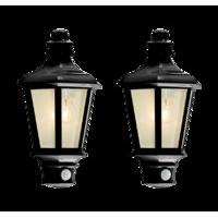 Adalie 2 Half Lantern Set - Black