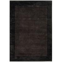 adana chocolate brown wool viscose rug