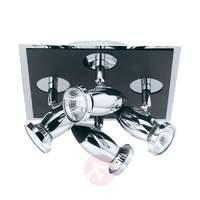 Adjustable Latisa ceiling spotlight, 4-light