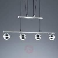 Ada LED pendant light, height-adjustable, 4 bulbs