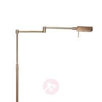 Adjustable Tulpia LED floor lamp, bronze