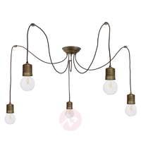 Adjustable hanging lamp Orti in a nostalgic look