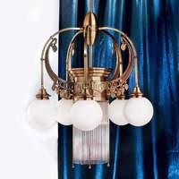 Adele Chandelier in Old Brass