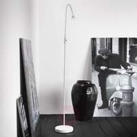 Adjustable LED floor lamp Mento, white