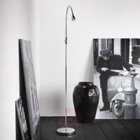 Adjustable LED floor lamp Mento, chrome