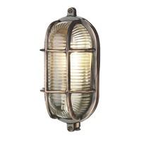 ADM5264 Admiral 1 Light Small Oval Wall Light In Antique Copper