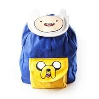 Adventure Time Logo With Eyes Backpack Blue/yellow (bp0sbwadv)