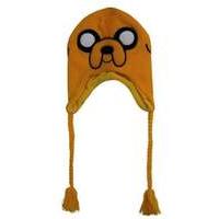 adventure time jake acrylic beanie hat with braided ties yellow kc0803 ...