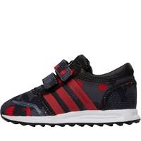 adidas originals infant boys los angeles cf trainers core blackray red ...