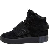 adidas Originals Infant Boys Tubular Invader Strap Trainers Black/Black/Black