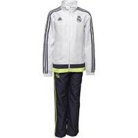 adidas junior rmcf real madrid 3 stripe woven presentation tracksuit w ...