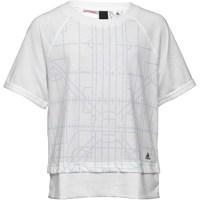 adidas Girls All Over Print Boxy T-Shirt White/Black