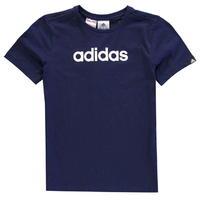 adidas Linear Logo T Shirt Junior Boys