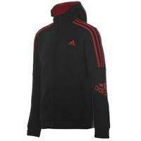 adidas 3 stripe logo hoody junior boys