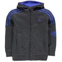 adidas 3 stripe logo hoody junior boys