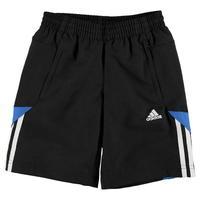 adidas tri colour woven shorts junior boys