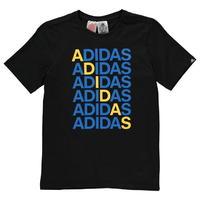 adidas repeat line t shirt junior